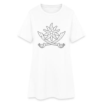 Edelweißpiraten - Frauen T-Shirt-Kleid - Weiß - Vorne