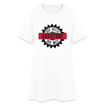 der beste assistent 2c - Frauen T-Shirt-Kleid - Weiß - Vorne