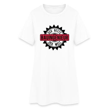 le meilleur 2c bauingeneur - Robe T-shirt Femme - blanc - Devant