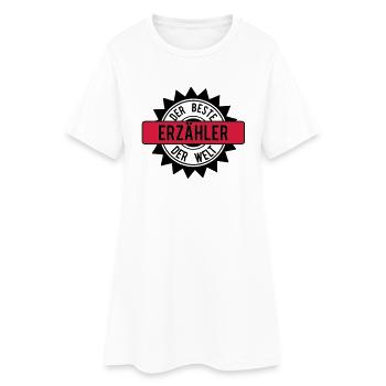 le meilleur 2c erzaehler - Robe T-shirt Femme - blanc - Devant
