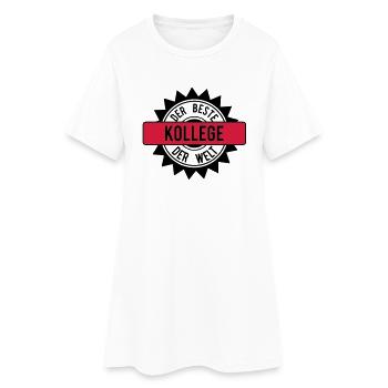 le meilleur 2c collègue - Robe T-shirt Femme - blanc - Devant