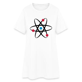 big bang atome physik - Frauen T-Shirt-Kleid - Weiß - Vorne