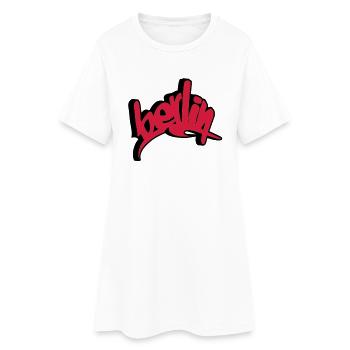 Berlin - Robe T-shirt Femme - blanc - Devant