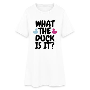 Gender Reveal Party - Frauen T-Shirt-Kleid - Weiß - Vorne