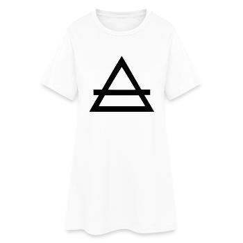 luft - symbol - Frauen T-Shirt-Kleid - Weiß - Vorne