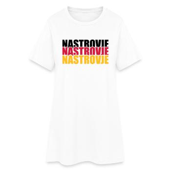 Nastrovje Allemagne Allemagne Fan Shirt - Robe T-shirt Femme - blanc - Devant