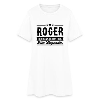 Man Myth Legend Roger - Robe T-shirt Femme - blanc - Devant