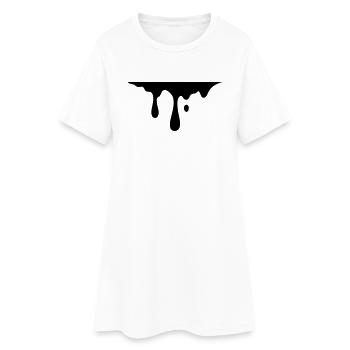 tropfen - Frauen T-Shirt-Kleid - Weiß - Vorne