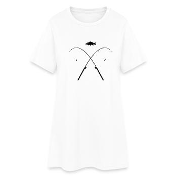 Angel - Frauen T-Shirt-Kleid - Weiß - Vorne