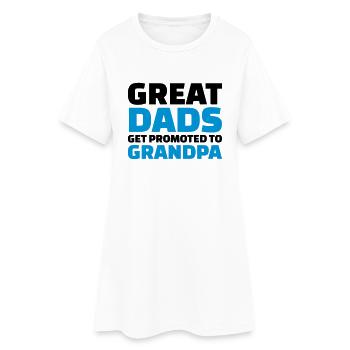 Opa - Frauen T-Shirt-Kleid - Weiß - Vorne