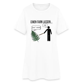Let a fern... - Women’s T-Shirt Dress - white - Front