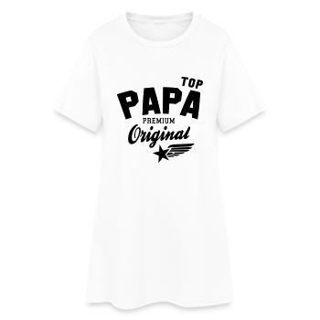 Original TOP PAPA - Premium Vater Design - Robe T-shirt Femme - blanc - Devant