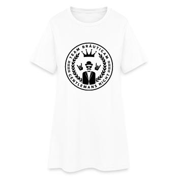 Team Bräutigam - Gentlemans night - JGA Crew - Frauen T-Shirt-Kleid - Weiß - Vorne
