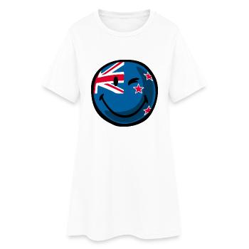 Smiley New Zealand - Robe T-shirt Femme - blanc - Devant