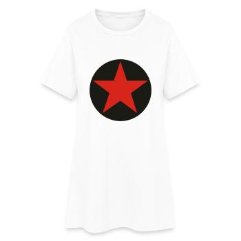 SternKreis 2col - Frauen T-Shirt-Kleid - Weiß - Vorne