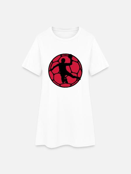 Handball - Frauen T-Shirt-Kleid - Weiß