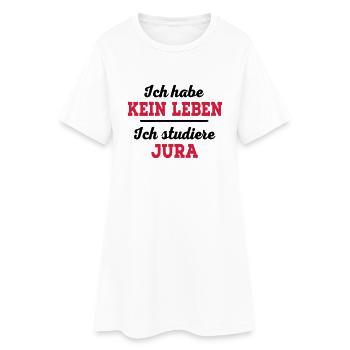 Jura - Frauen T-Shirt-Kleid - Weiß - Vorne