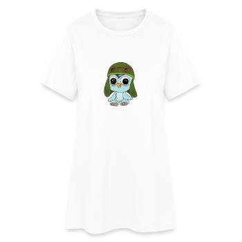 Fips der Flieger - Frauen T-Shirt-Kleid - Weiß - Vorne