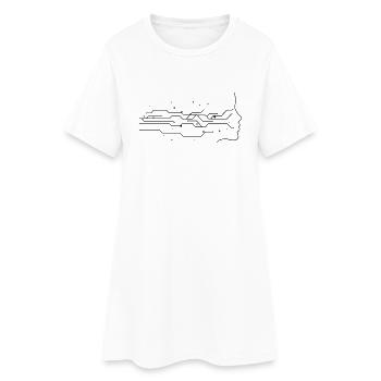 Künstliche Intelligenz - Frauen T-Shirt-Kleid - Weiß - Vorne