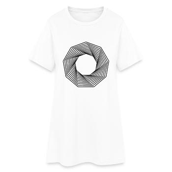 Formes - Robe T-shirt Femme - blanc - Devant