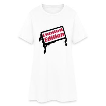 limeted - Women’s T-Shirt Dress - white - Front