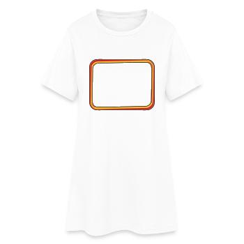 rahmen text feuer - Frauen T-Shirt-Kleid - Weiß - Vorne