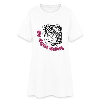 Old English Bulldog - Frauen T-Shirt-Kleid - Weiß - Vorne
