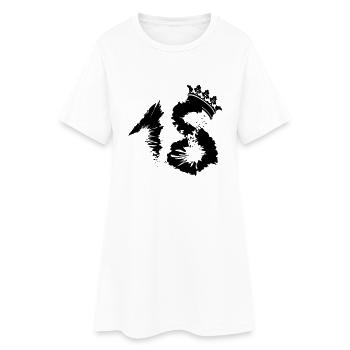 18 Birthday Crown - Frauen T-Shirt-Kleid - Weiß - Vorne