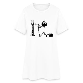 Soudeur - Installateurs - Robe T-shirt Femme - blanc - Devant
