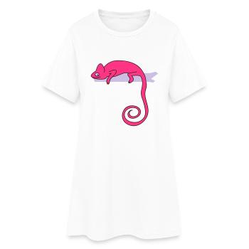 chameleon b - Women’s T-Shirt Dress - white - Front