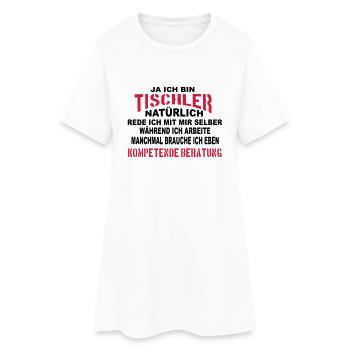 Tischler Beratung - Frauen T-Shirt-Kleid - Weiß - Vorne