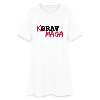 Krav Maga - Frauen T-Shirt-Kleid - Weiß - Vorne