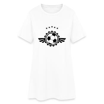 Le football - Robe T-shirt Femme - blanc - Devant