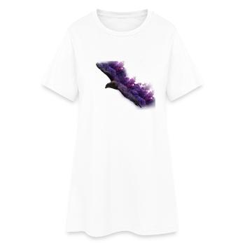 Eagle avec de la fumée - Robe T-shirt Femme - blanc - Devant