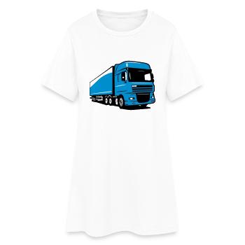 Robot de camion camion - Robe T-shirt Femme - blanc - Devant