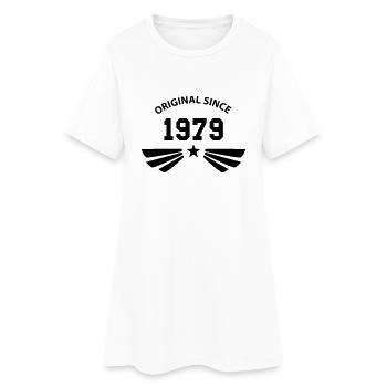 Original since 1979 - Frauen T-Shirt-Kleid - Weiß - Vorne
