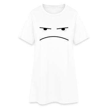 Smiley Sour - Robe T-shirt Femme - blanc - Devant