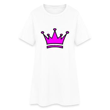 KRONE - Frauen T-Shirt-Kleid - Weiß - Vorne
