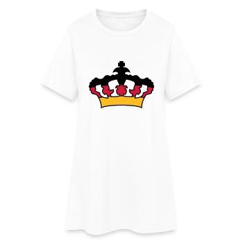 couronne roi reine prince princesse motif Allemagn - Robe T-shirt Femme - blanc - Devant