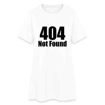 404 introuvable - Robe T-shirt Femme - blanc - Devant