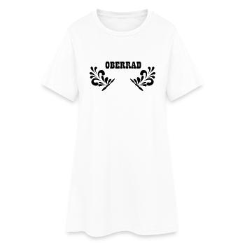 OBERRAD - Frankfurt Stadtteil Shirt - Frauen T-Shirt-Kleid - Weiß - Vorne