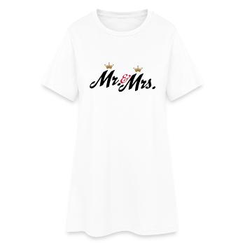 wedding - Women’s T-Shirt Dress - white - Front
