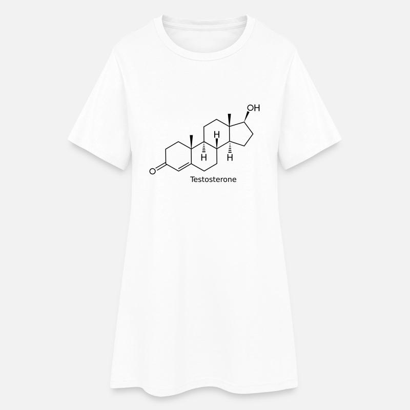 Testosterone - Women’s T-Shirt Dress - white