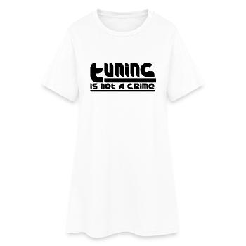 Tuning is not a crime - Frauen T-Shirt-Kleid - Weiß - Vorne