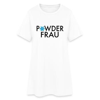 le ski - Robe T-shirt Femme - blanc - Devant