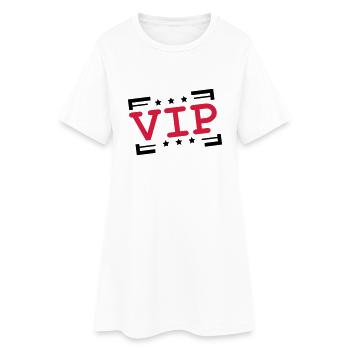 shirt de logo membre de timbre vip personne partic - Robe T-shirt Femme - blanc - Devant