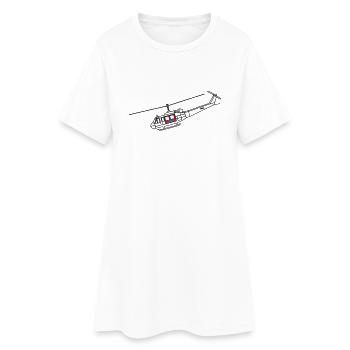Bell UH1D - SAR / Notarzt - Frauen T-Shirt-Kleid - Weiß - Vorne