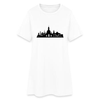 Dresden skyline small - Women’s T-Shirt Dress - white - Front