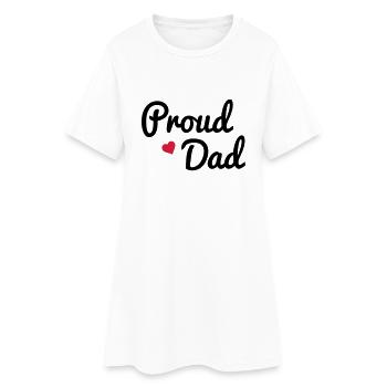Proud Dad - Robe T-shirt Femme - blanc - Devant