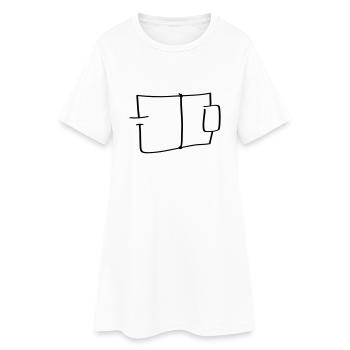 Widerstand zwecklos (Schaltbild - Freihand) - Frauen T-Shirt-Kleid - Weiß - Vorne